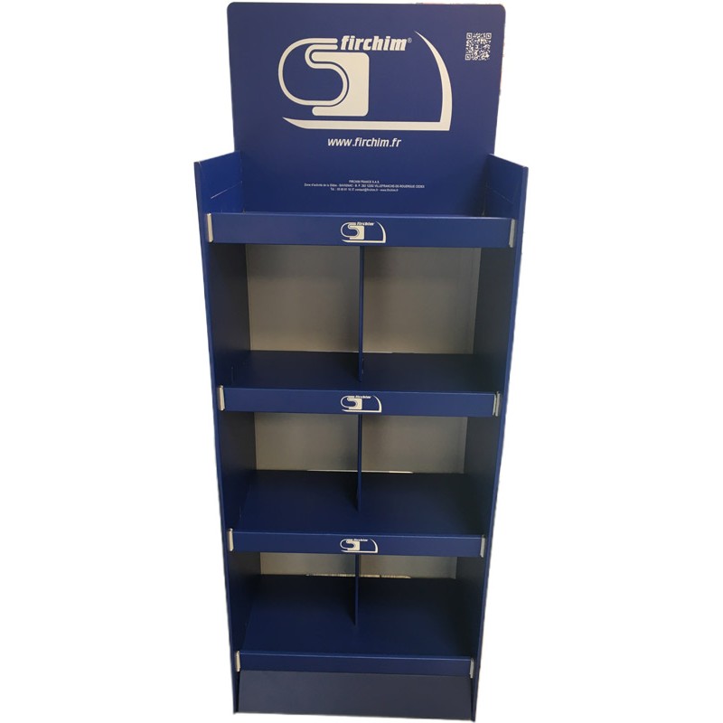 PRÉSENTOIR CARTON 4 ETAGERES